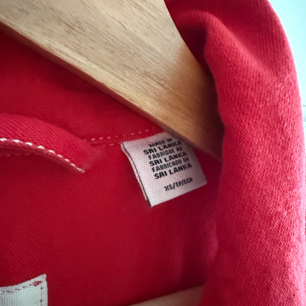Levi’s Cropped Taper Denim Overalls | Jumpsuit Red size XS - Picture 3 of 4